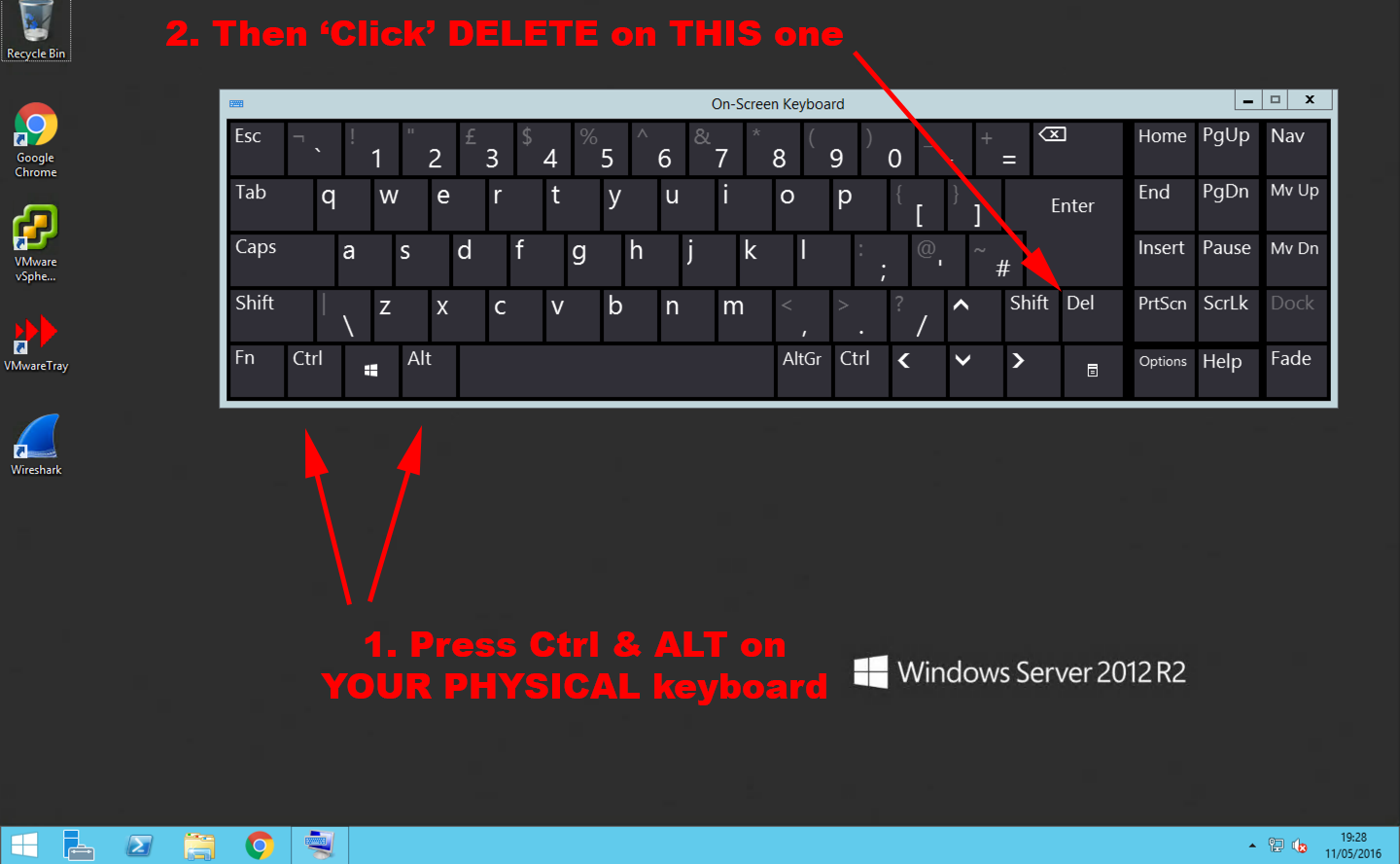 control alt delete for mac remote to pc